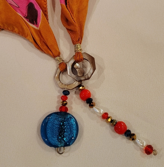 Vintage Western Square Scarf w/ Native American Motifs Cowboys & Indians Rodeo - Picture 15 of 16